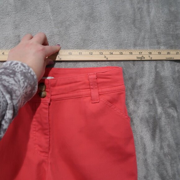 Charter Club Pants Womens 8 Pink Capri Chino Denim High Rise Preppy City Casual - Picture 12 of 14